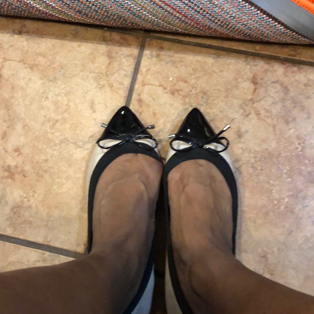 Aldo ballerina flats with lots of wear left.